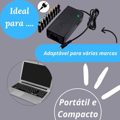 Imagem de Fonte Carregador Universal Notebook Adaptador Pronto