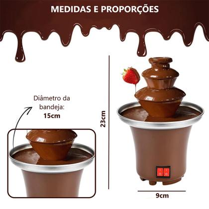 Imagem de Fonte Cascata De Chocolate Fondue Chocofest Maquina Elétrica