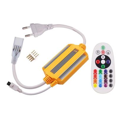 Imagem de Fonte Conector RGB 100 Metros Controle Fita de Led Mangueira Decoraçao Iluminaçao Receptor Sinal