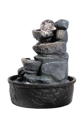 Imagem de Fonte De Água Cascata Com Luz De Led Rochas Com 4 Leds