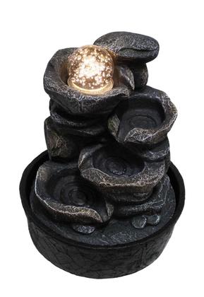 Imagem de Fonte De Água Cascata Com Luz De Led Rochas Com 4 Leds