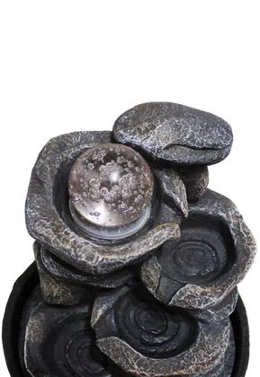 Imagem de Fonte De Água Cascata Com Luz De Led Rochas Com 4 Leds