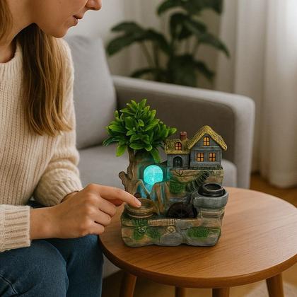 Imagem de Fonte de Água Decorativa Jardim Encantado, Decoração para Ambientes