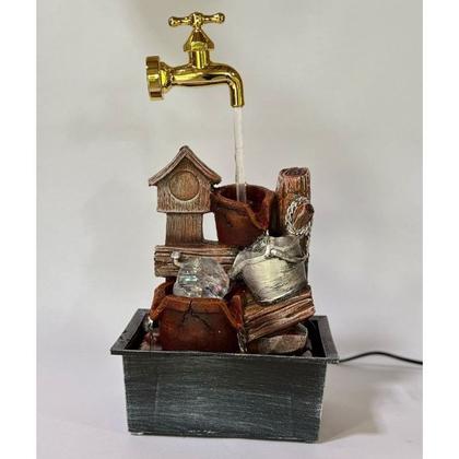Imagem de Fonte de Água Torneira Flutuante Decorativa, Ideal para Pátios e Varandas