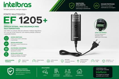 Imagem de Fonte de Alimentaçao 5A 12,8v EF 1205+ Intelbras