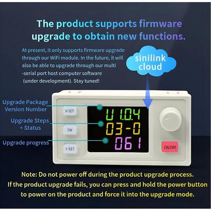 Imagem de Fonte De Alimentação CNC Estabilizada 70V 25A 1750W Conversor Buck CC CV Módulo Redutor