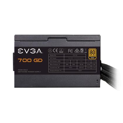 Imagem de Fonte de alimentação EVGA 700 GD 700W 80+ Gold com garantia de 5 anos