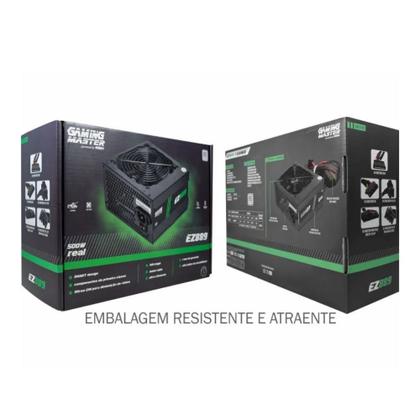 Imagem de Fonte de Alimentação Gamer 500W PW-EZ8898F - 80PLUS