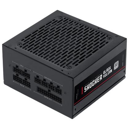 Imagem de Fonte de Alimentação Gamer PcYes Shocker Full Modular 500W 80 Plus White - Black Vulcan