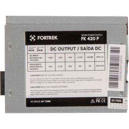 Imagem de Fonte De Alimentação Nominal 200W ATX Fortrek Bivolt 115/230