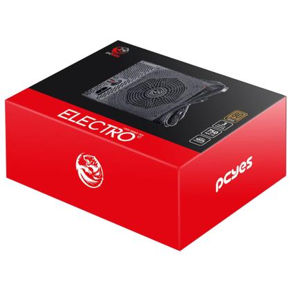 Imagem de Fonte de Alimentação Pcyes Eletro V2 750W ATX Para Pc Gamer Com 6  Cabos Conectores Com Proteção Contra Sobrecarga Silenciosa