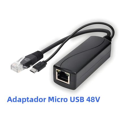 Imagem de Fonte De Alimentação Splitter POE 48V Para 5V 12V Para Huawei Hikvision Bobcat Raspberry Pi Micro