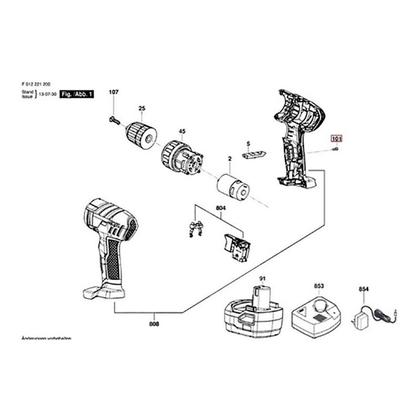 Imagem de Fonte de Carregador para Parafusadeira 2212 9,6v - 12v F000624046 SKIL