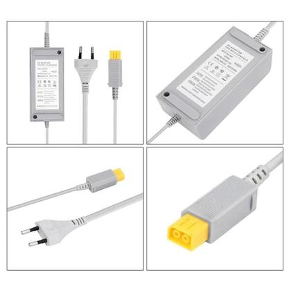 Imagem de Fonte de Energia Cabo Alimentação Carregador Ac Adapter Bivolt Compatível com Nintendo Wii U
