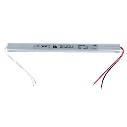 Imagem de Fonte Driver Slim Para Fita Led 60W 5A (522,0008) - Noll Led
