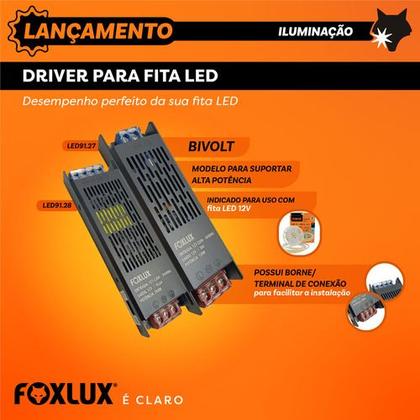 Imagem de Fonte Driver Slim para Fita LED Bivolt Foxlux 12V 16A