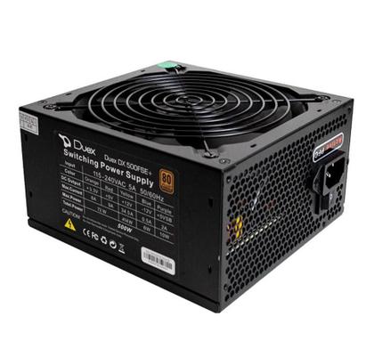 Imagem de Fonte Duex 500FSE++, 500W, 80 Plus Bronze, PFC Ativo, Full Modular