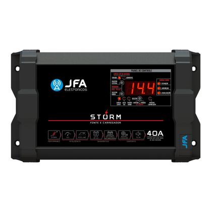 Imagem de Fonte e Carregador Bateria Bivolt Jfa Storm 40a Digital Cca