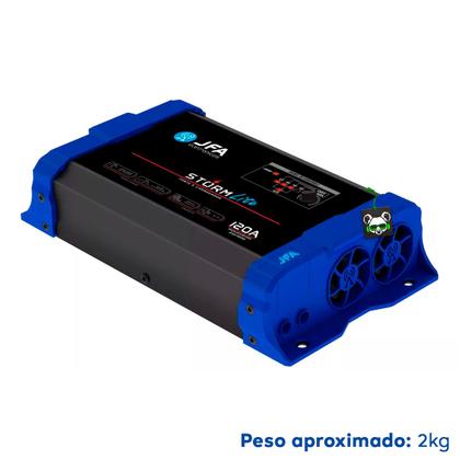 Imagem de Fonte E Carregador De Bateria Jfa Eletronicos 120a Lite Storm Slim Bivolt 110/220vac