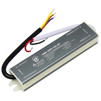 Imagem de Fonte Embralumi Driver Reator 12V Blindada IP67 200W Potência Real 16A Garantia 2 Anos A Prova D'Água