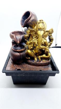 Imagem de Fonte ESOTERICA Ganesha SORTE 3 QUEDAS Bivolt 20CM PEQUENA