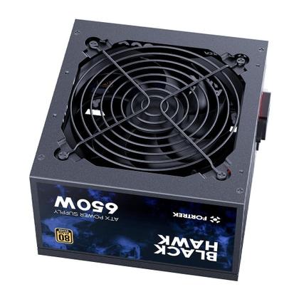 Imagem de Fonte Fortrek Black Hawk, 650W, 80 Plus Bronze, ATX, Sem cabo, Preta - 83589