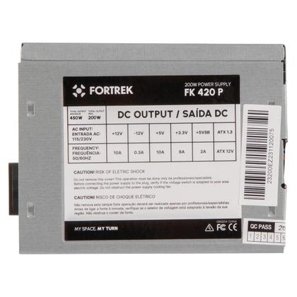 Imagem de Fonte Fortrek PWS-2003, 200W, Sem Cabo, Prata - FK420P