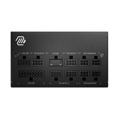 Imagem de Fonte MSI MAG A850GL, 850W, 80 Plus Gold, Modular, PFC Ativo, Com Cabo, Preto