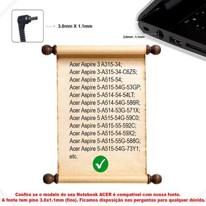 Imagem de Fonte Para Acer Aspire S7-391-6413AC-02 65w  F AC02F