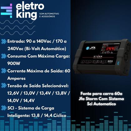Imagem de Fonte para carro 60a Jfa Storm Com Sistema Sci Automatico