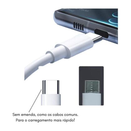 Imagem de Fonte Turbo Rápida + Cabo Fast 20W Para Multilaser G Max 2
