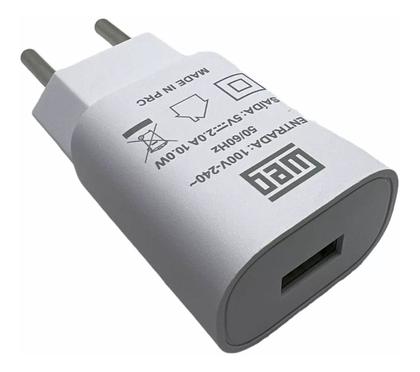 Imagem de Fonte USB PLUG WEG Padrao NBR 14136/USB-A 100-240V Potencia 10W 2A 5V Branco