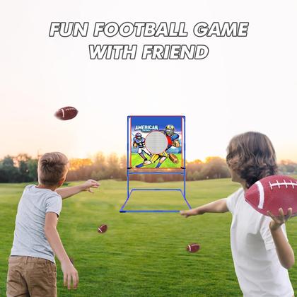 Imagem de Football Toss Target Game VATOS com 4 bolas de futebol infláveis