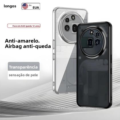 Imagem de For Nothing Phone 3a Pro Airbags Capa à prova de choque para Nothing Phone3a Pro Capa de proteção