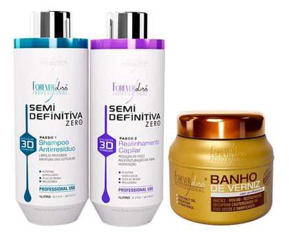 Imagem de Forever Liss Progressiva 3D 0% Formol + Banho De Verniz 250G