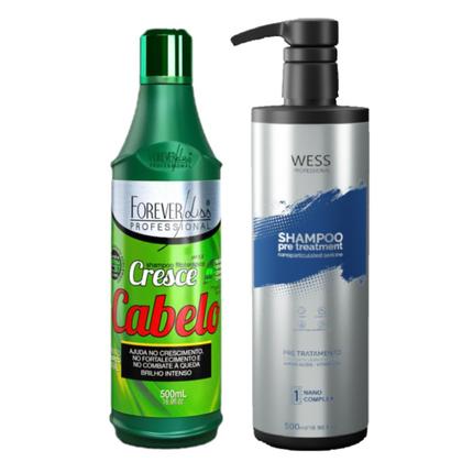 Imagem de Forever Sh Cresce Cabelo 500ml + Wess Nano Passo 1 - 500ml