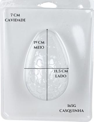 Imagem de Forma 3 Partes Silicone Ovo Páscoa 500g Texturizado Coração