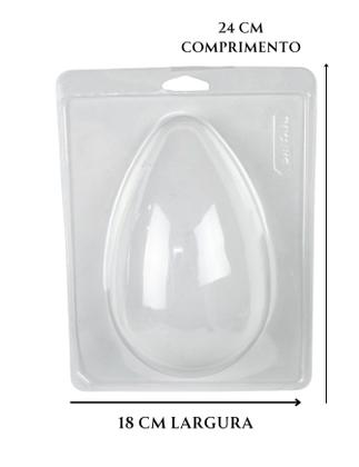 Imagem de Forma 3 Partes Silicone P/ Chocolate Ovo Páscoa 750g Grande