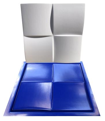 Imagem de Forma 3D Gesso e Cimento ABS 1mm - Almofada 30x30 cm