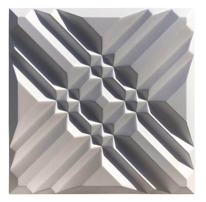Imagem de Forma 3D Gesso e Cimento ABS 1mm - Xis 30x30 cm