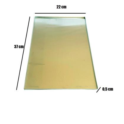 Imagem de Forma Alumínio Bolo de Rolo 22x37x0,5 cm - Kit 3 Peças