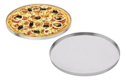 Imagem de Forma Assadeira Bandeja Para Pizza 35cm Redonda Alumínio Jjb