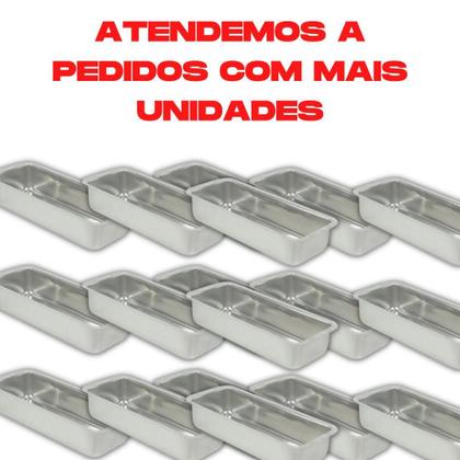 Imagem de Forma Assadeira Pão E Bolo Inglês Cuca Retangular Alumínio