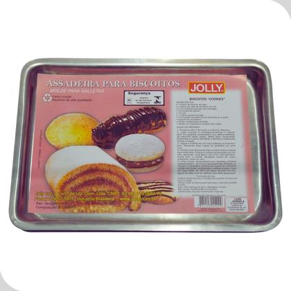 Imagem de Forma Assadeira Rasa Aluminio Retangular 41x30x2cm Jolly