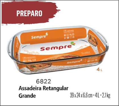 Imagem de Forma Assadeiras Com tampa De Vidro Forno Retangular 4lts