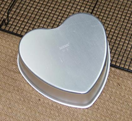 Imagem de Forma Bolo Coração Alumínio Polido Reforçado N2 - 26cm