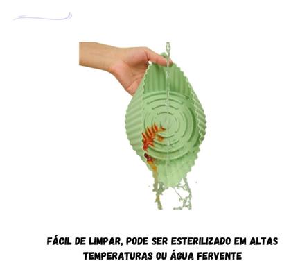 Imagem de Forma Cesto Silicone Fritadeira  Protetor Airfryer Antiaderente Redonda Reutilizável Assadeira