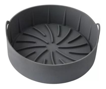 Imagem de Forma / Cesto Silicone Redonda Com Alca Air Fryer 19Cm