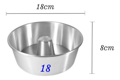 Imagem de Forma Com Tubo Para Pudim Em Alumínio 18x8cm - Arnix