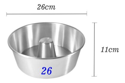 Imagem de Forma Com Tubo Para Pudim Em Alumínio 26x11cm